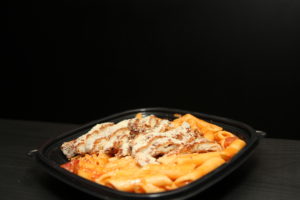 penne with romano crusted chicken